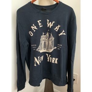 H&M Men’s Crewneck NEW YORK Sweater (large)